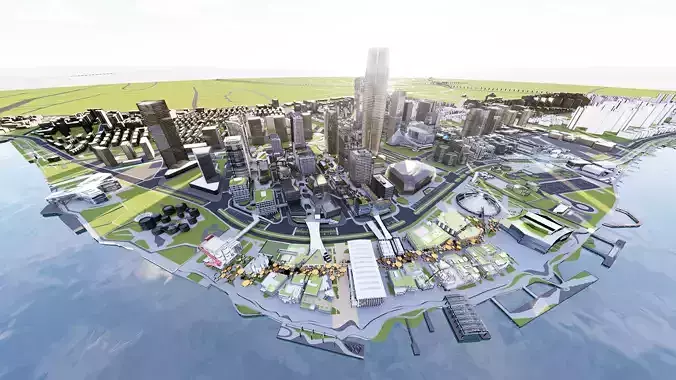 Shanghai China 3D model