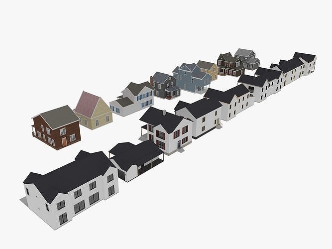 House Collection 3 3D model 4