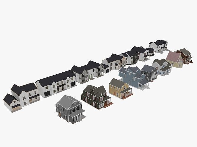 House Collection 3 3D model 3