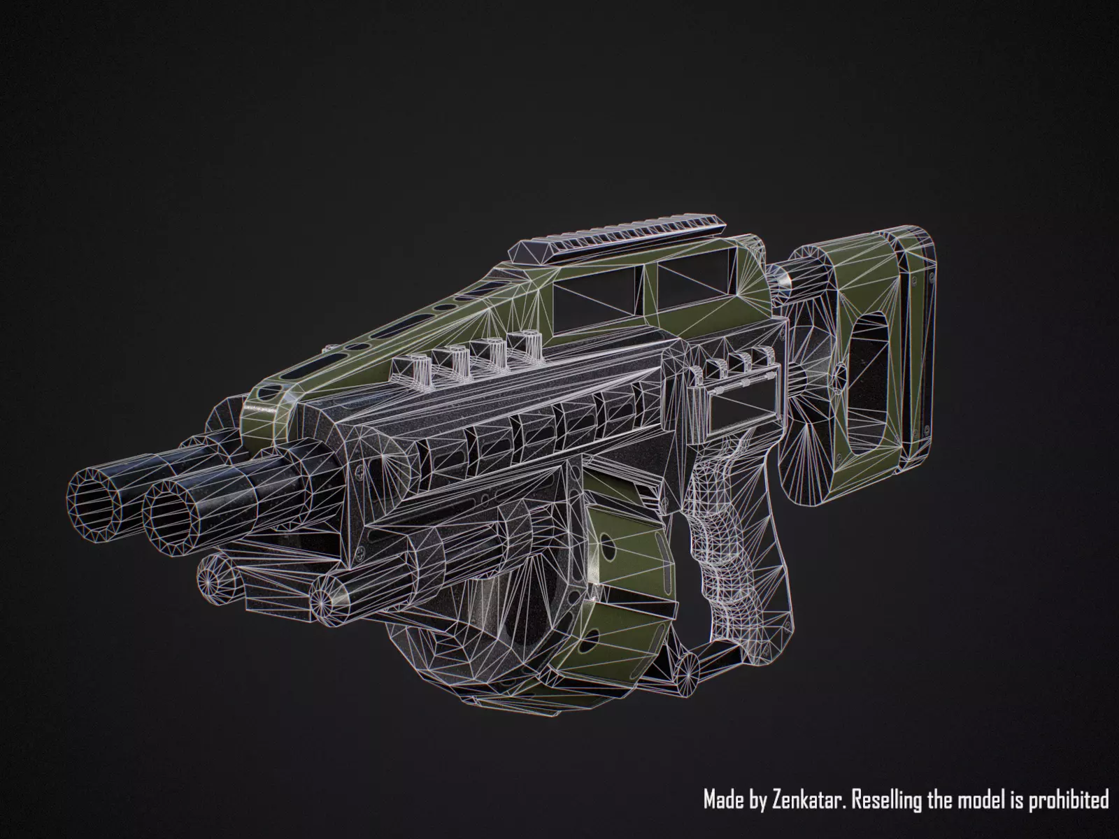 Sci-fi military robot soldier gameready unity unreal engine Low-poly 3D model_30