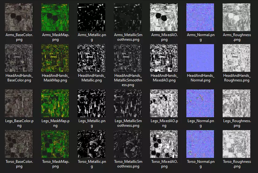 Sci-fi military robot soldier gameready unity unreal engine Low-poly 3D model_42