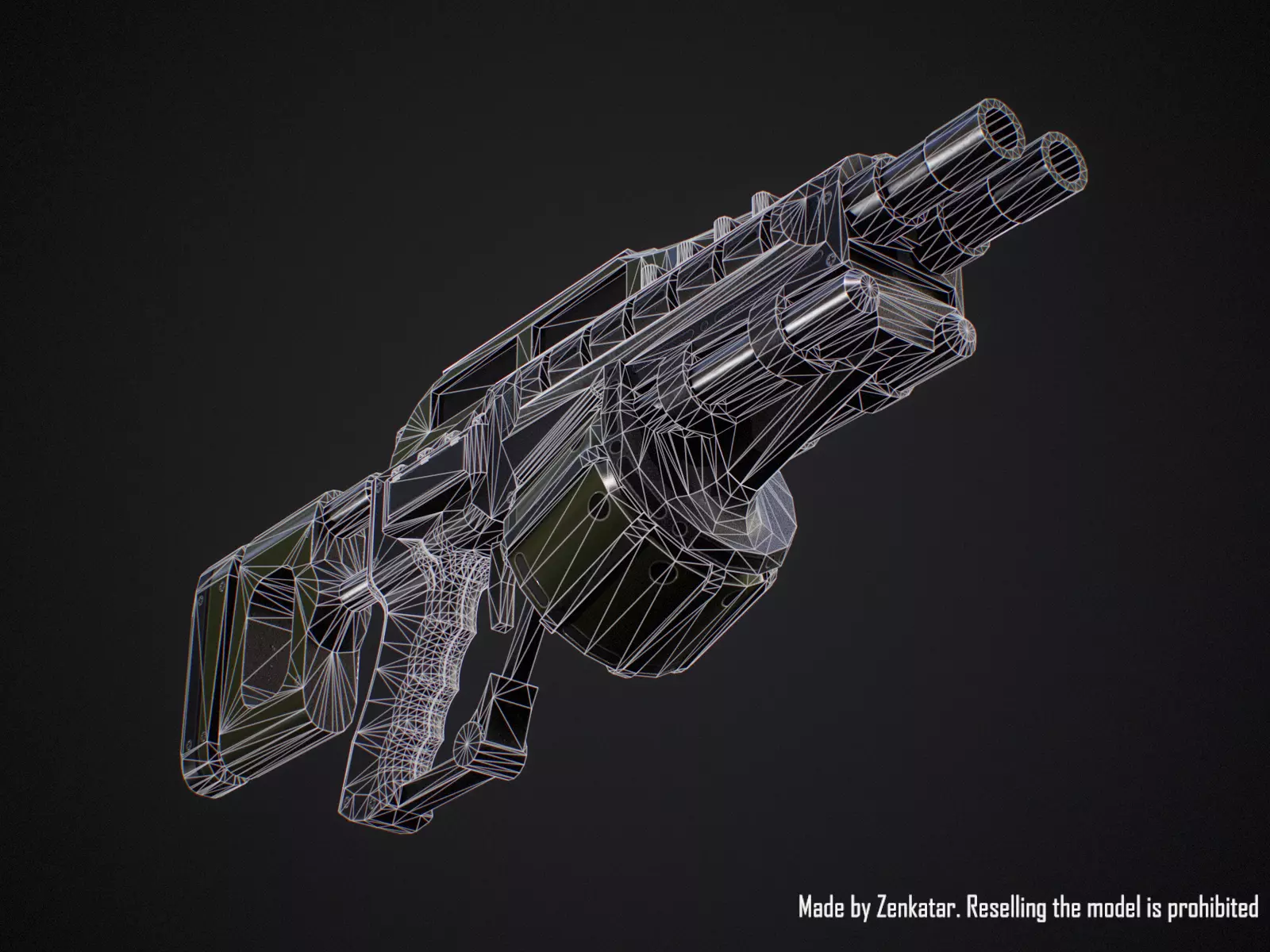 Sci-fi military robot soldier gameready unity unreal engine Low-poly 3D model_32