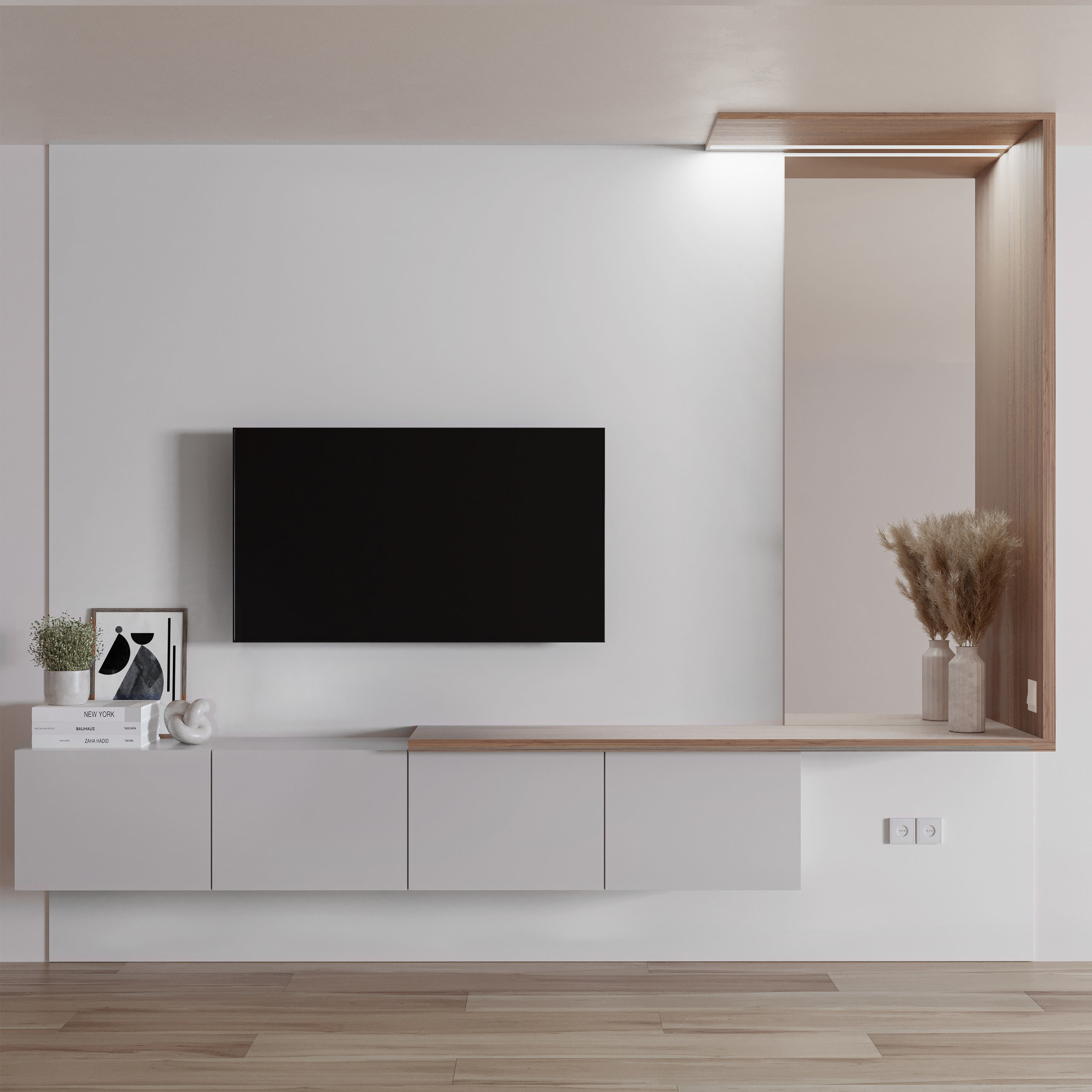 Bedroom Furniture Composition 07 3D model_3