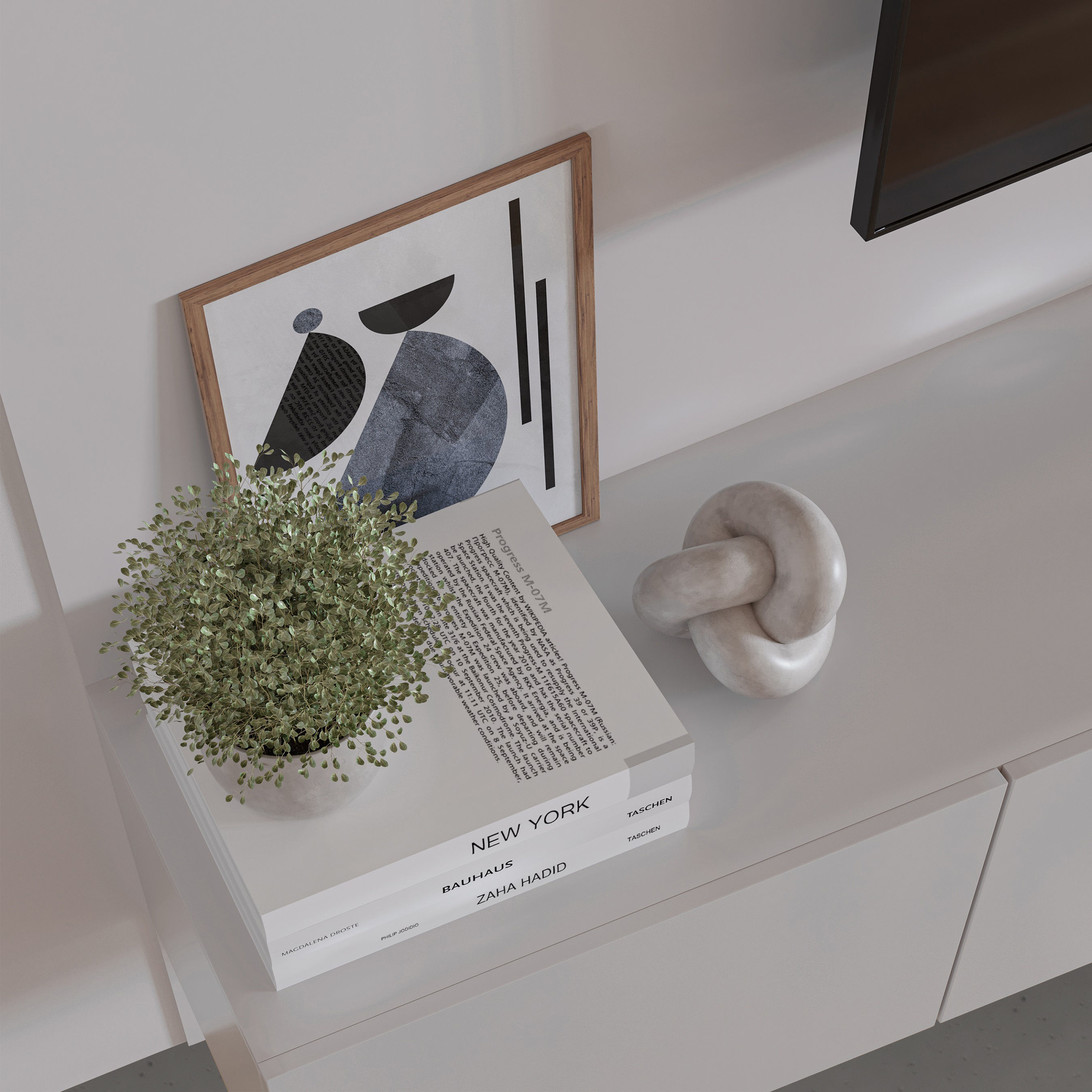 Bedroom Furniture Composition 07 3D model_4