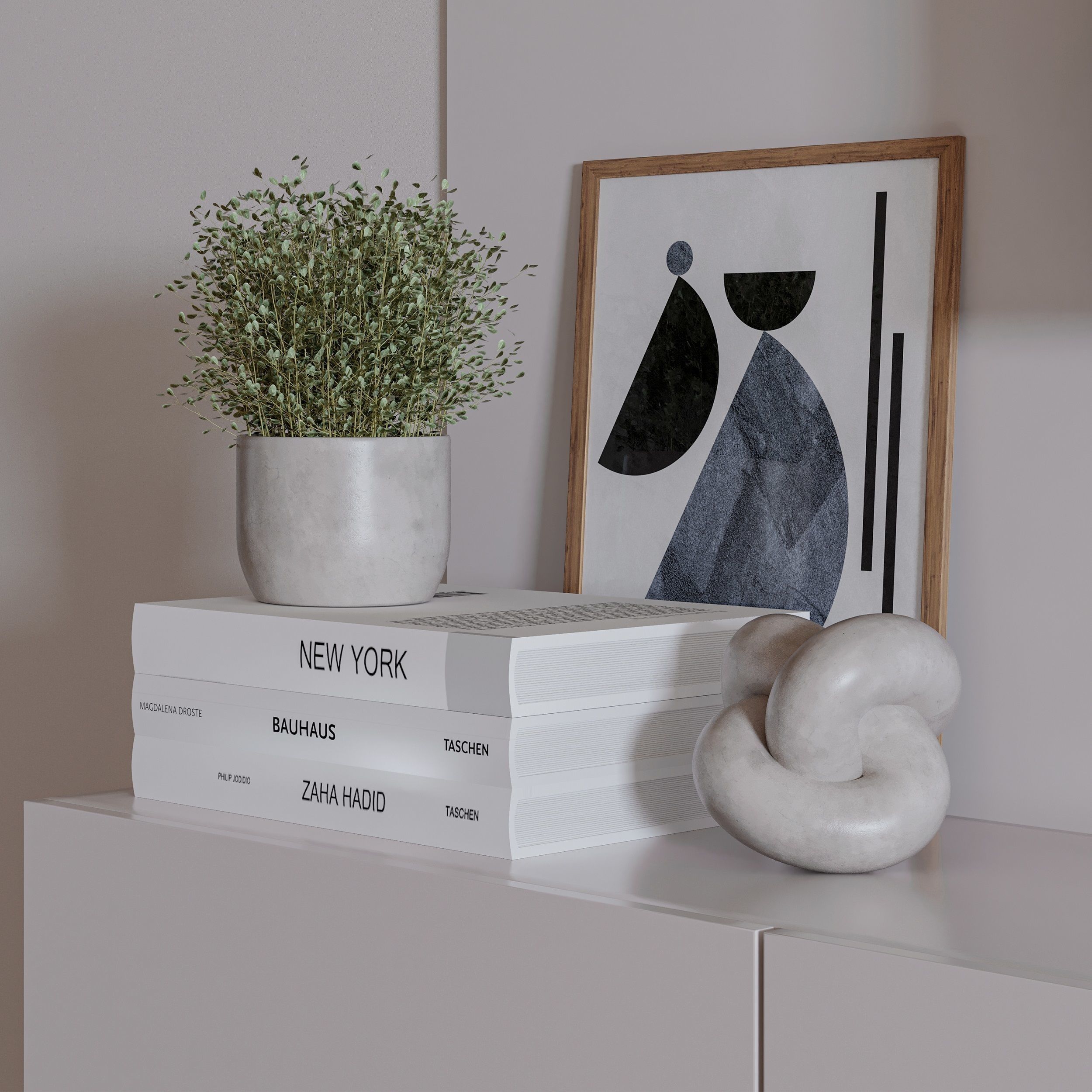 Bedroom Furniture Composition 07 3D model_5