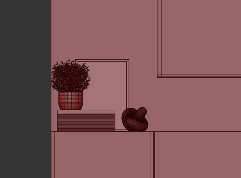 Bedroom Furniture Composition 07 3D model_15