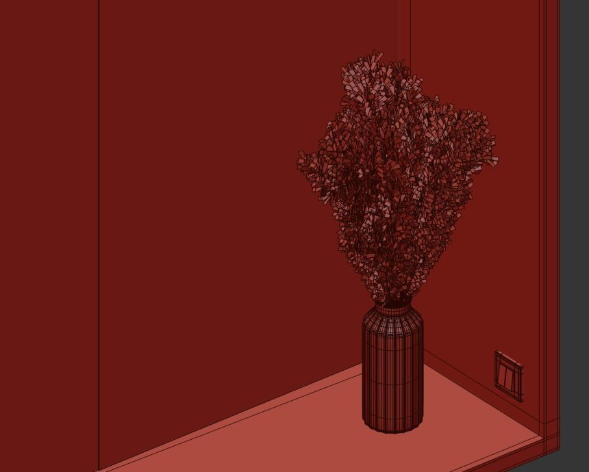 Bedroom Furniture Composition 07 3D model_19