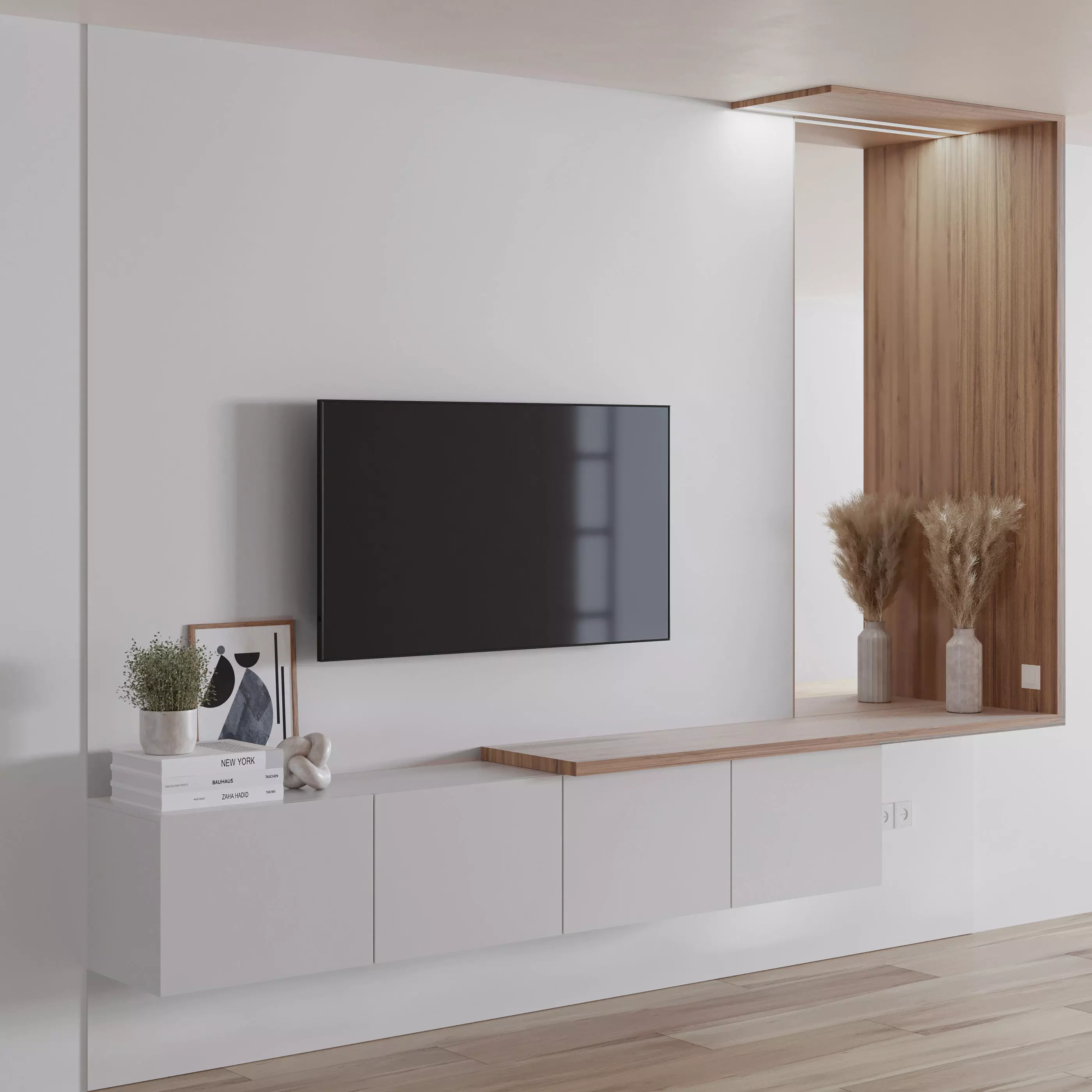 Bedroom Furniture Composition 07 3D model_0