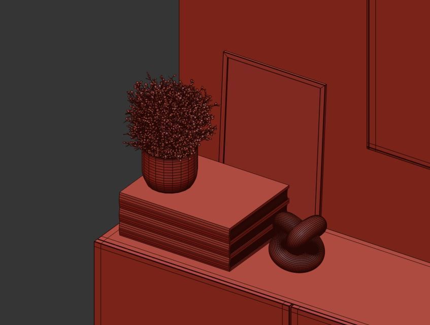 Bedroom Furniture Composition 07 3D model_18