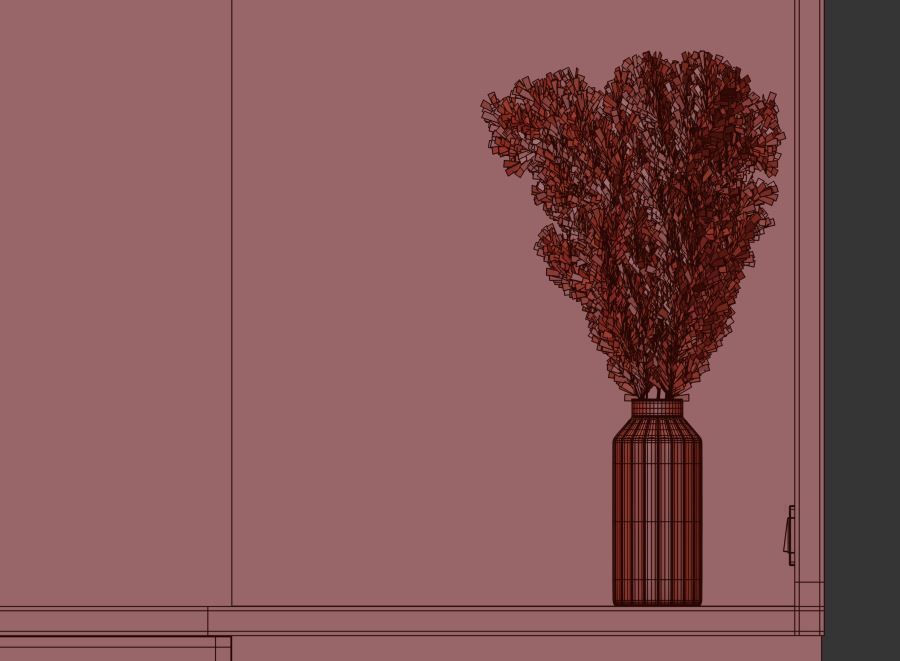 Bedroom Furniture Composition 07 3D model_16