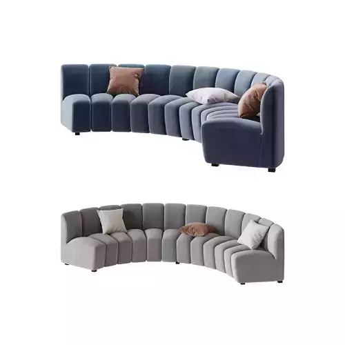 Lando modular curved seat