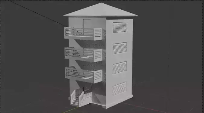 Awesome customizable 3d building model