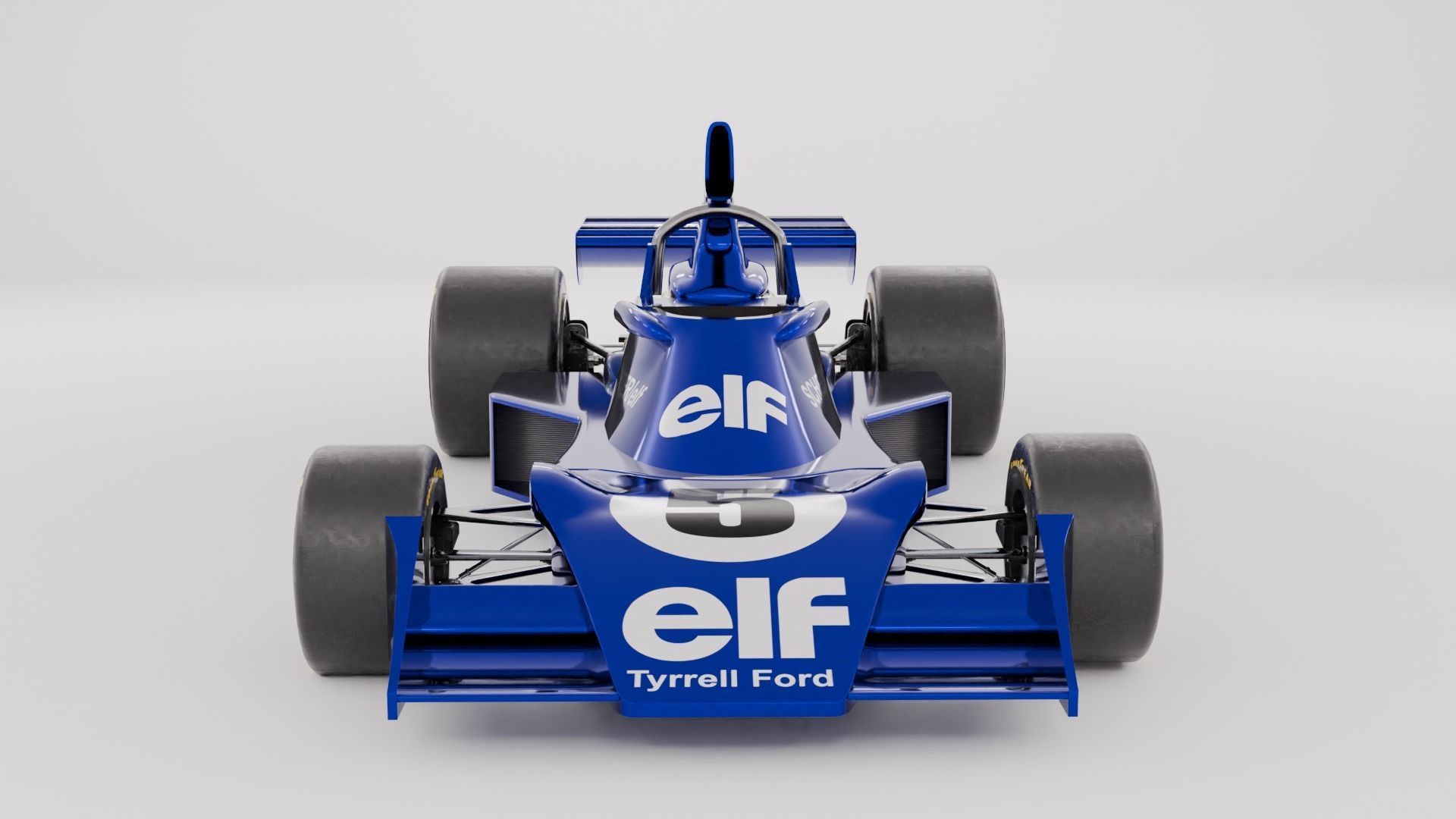 Tyrrell 007 F1 car 3D model_5