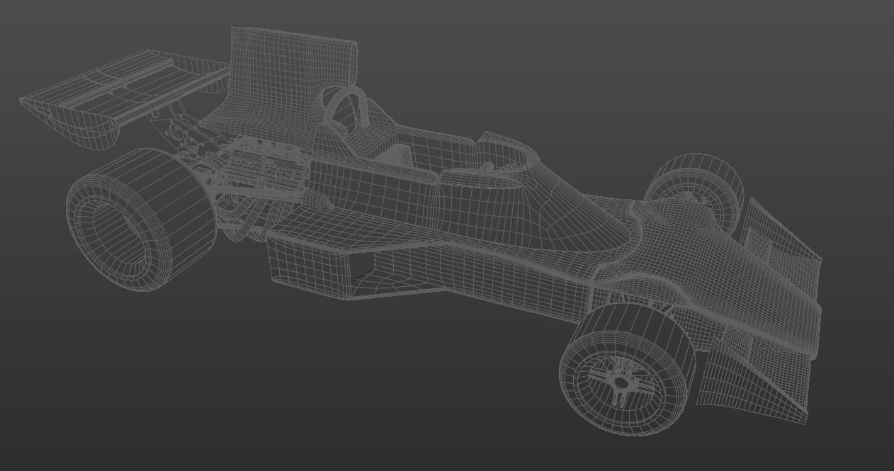 Tyrrell 007 F1 car 3D model_7