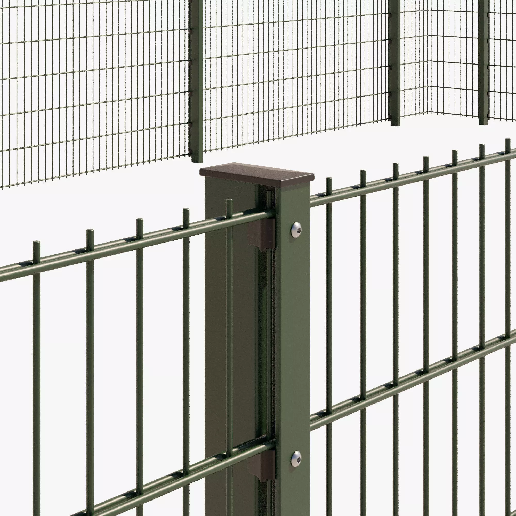 German Mesh Fence 3D model
