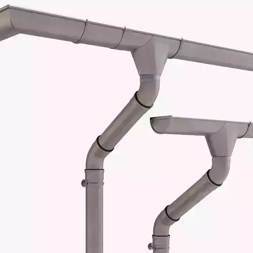 German Gutter System 3D model