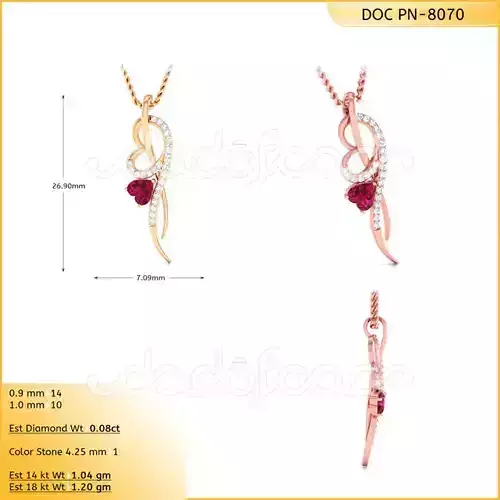 LOVE PENDENT - 8070 3D print model