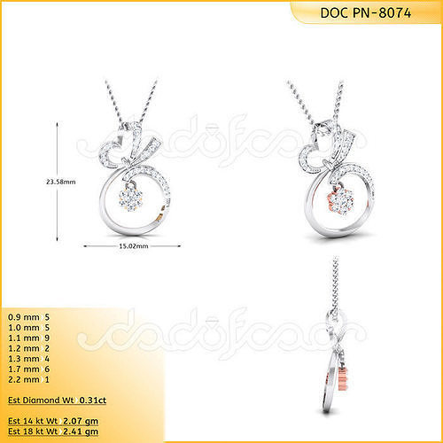 LOVE PENDENT - 8074 3D print model