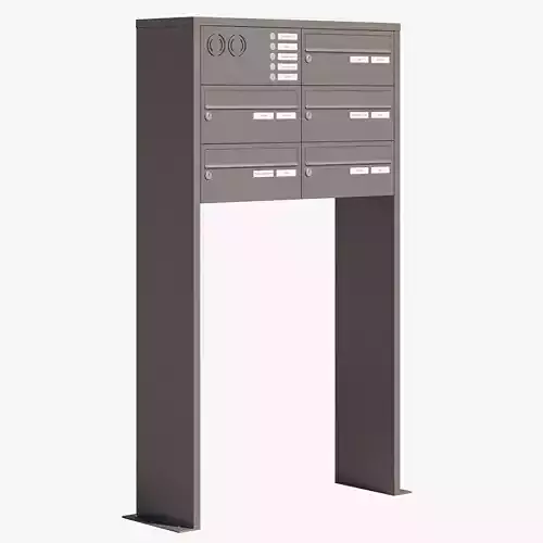 Modern Post Box Free 3D model