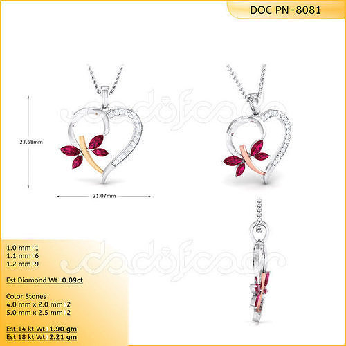HEART PENDENT - 8081 3D print model