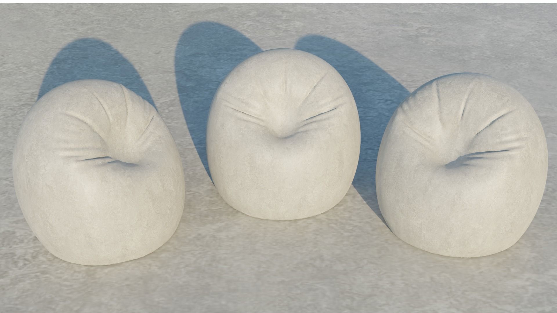 puf for interior 3D model_1