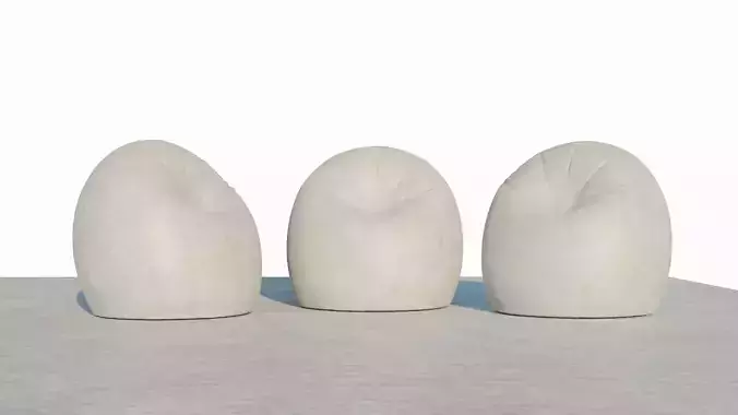 puf for interior 3D model