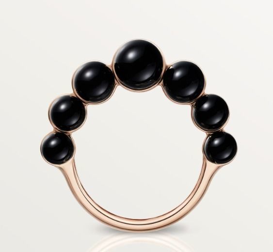 82 Onyx and Diamond Clash ring 3D print model_2