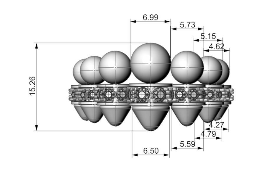 82 Onyx and Diamond Clash ring 3D print model_8