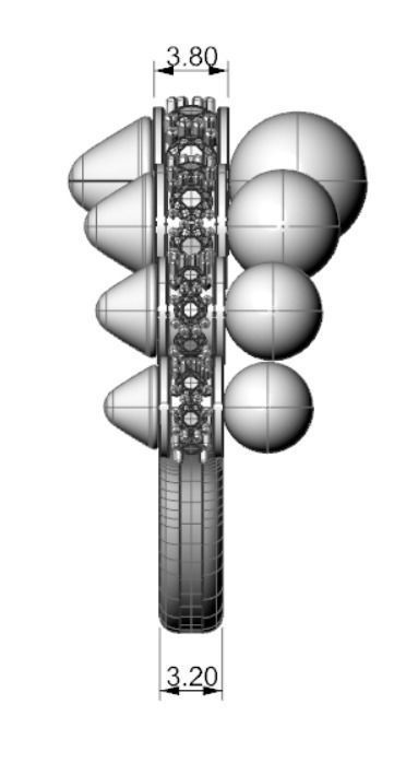 82 Onyx and Diamond Clash ring 3D print model_7