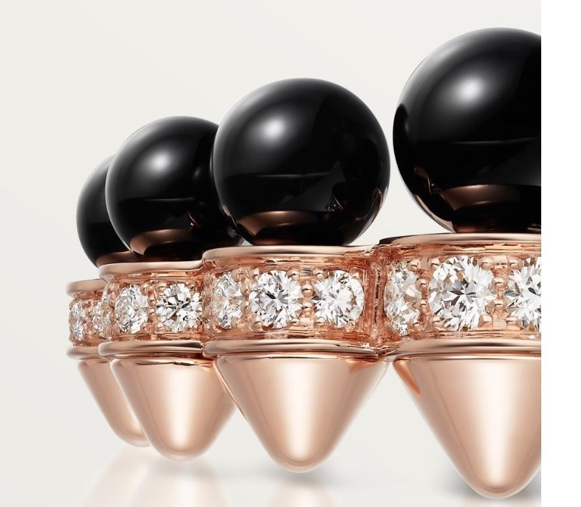 82 Onyx and Diamond Clash ring 3D print model_5