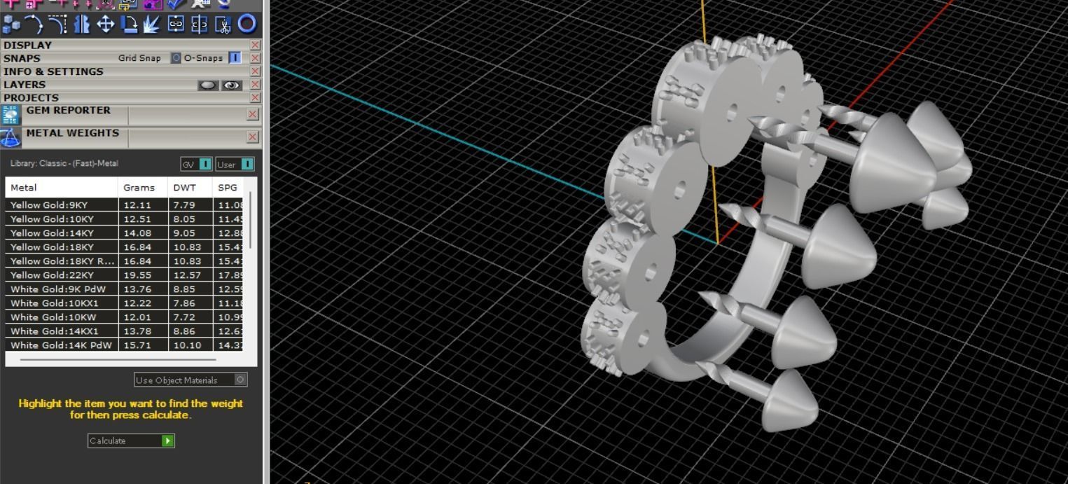 82 Onyx and Diamond Clash ring 3D print model_10