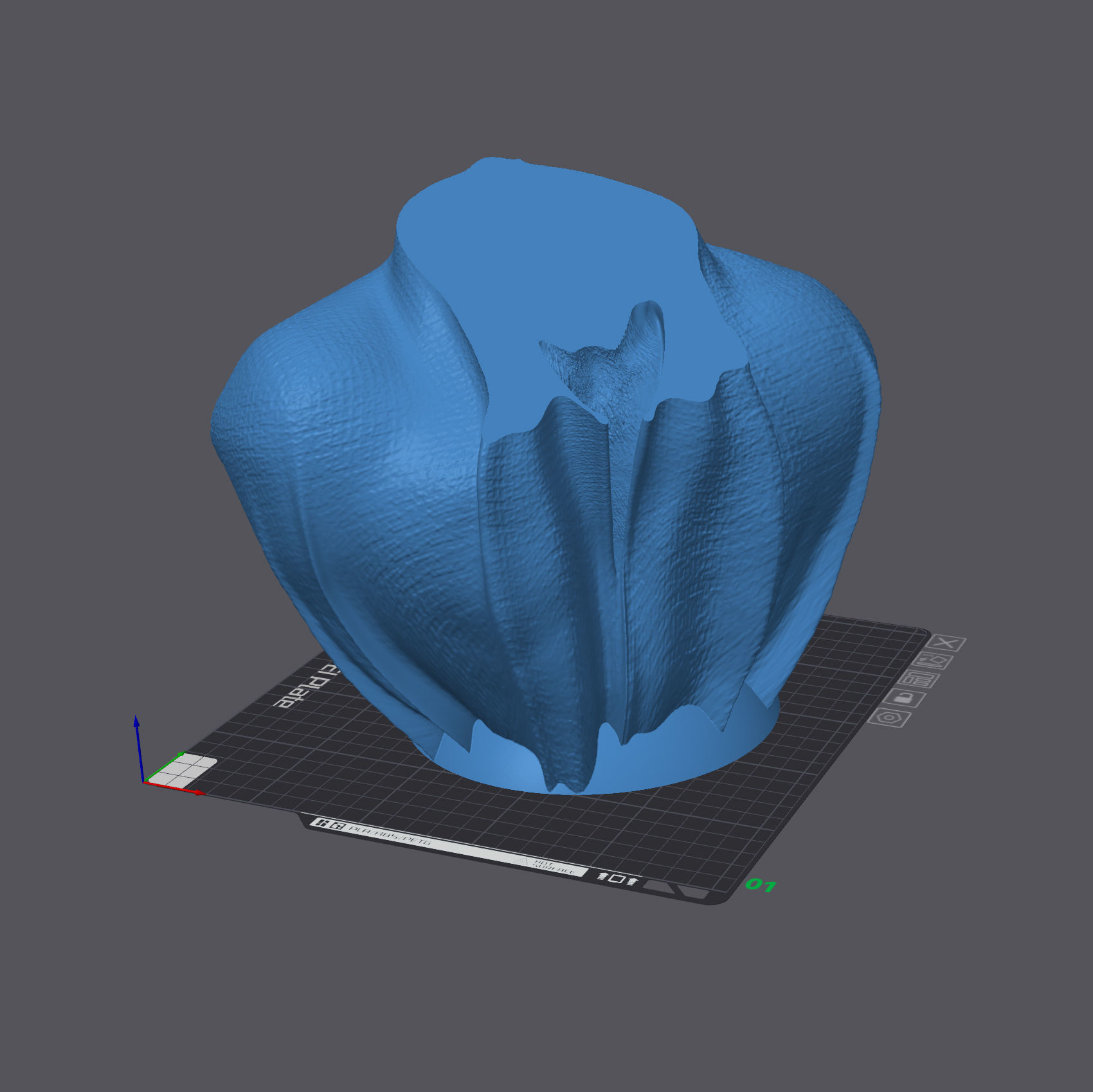 Rhodesian Ridgeback - with Cape Collar on Pedestal 3D print model_5