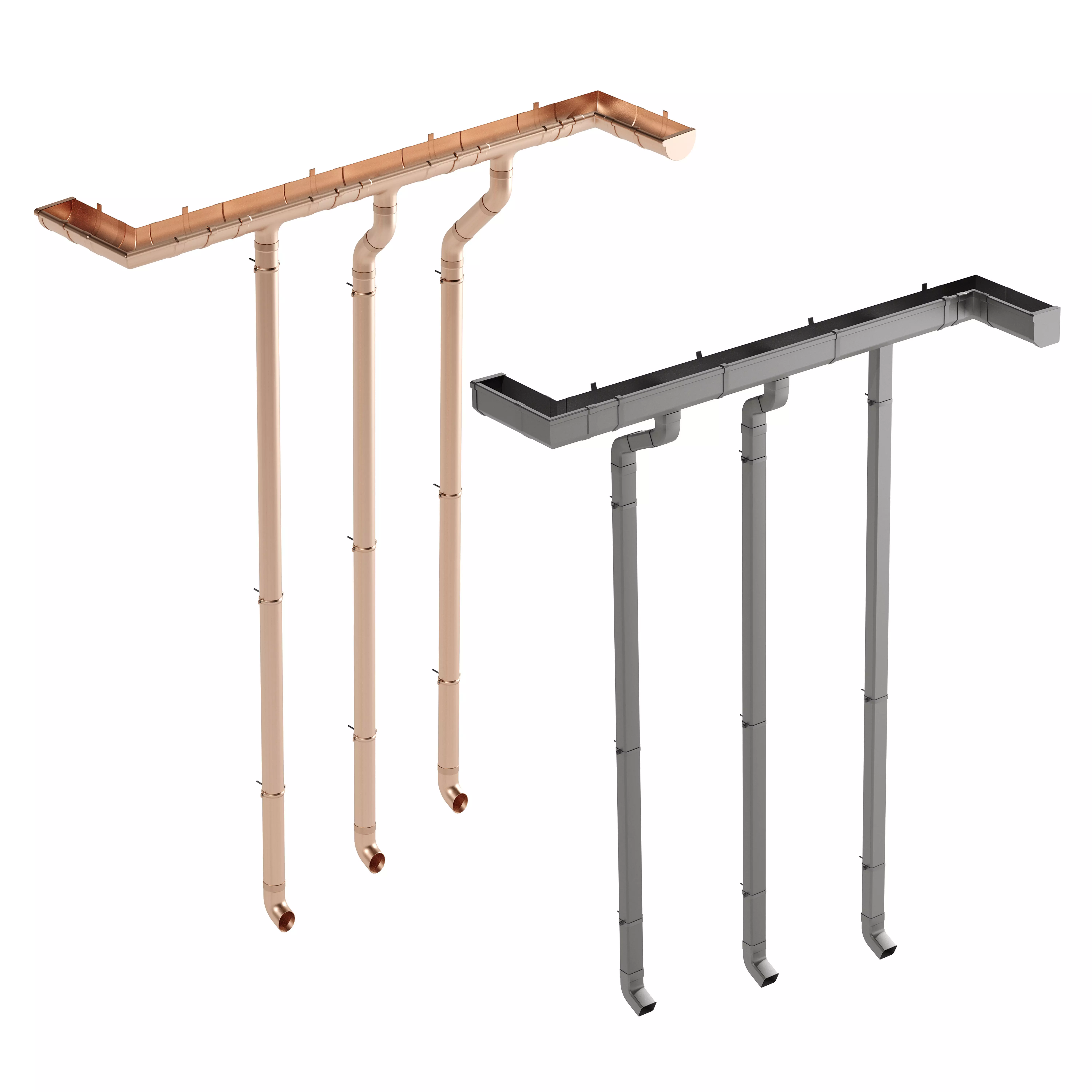 Gutter system 3D model