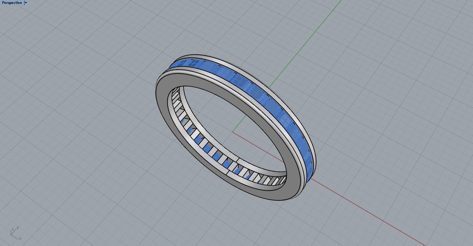 Channel set ring model 655 3D print model_8
