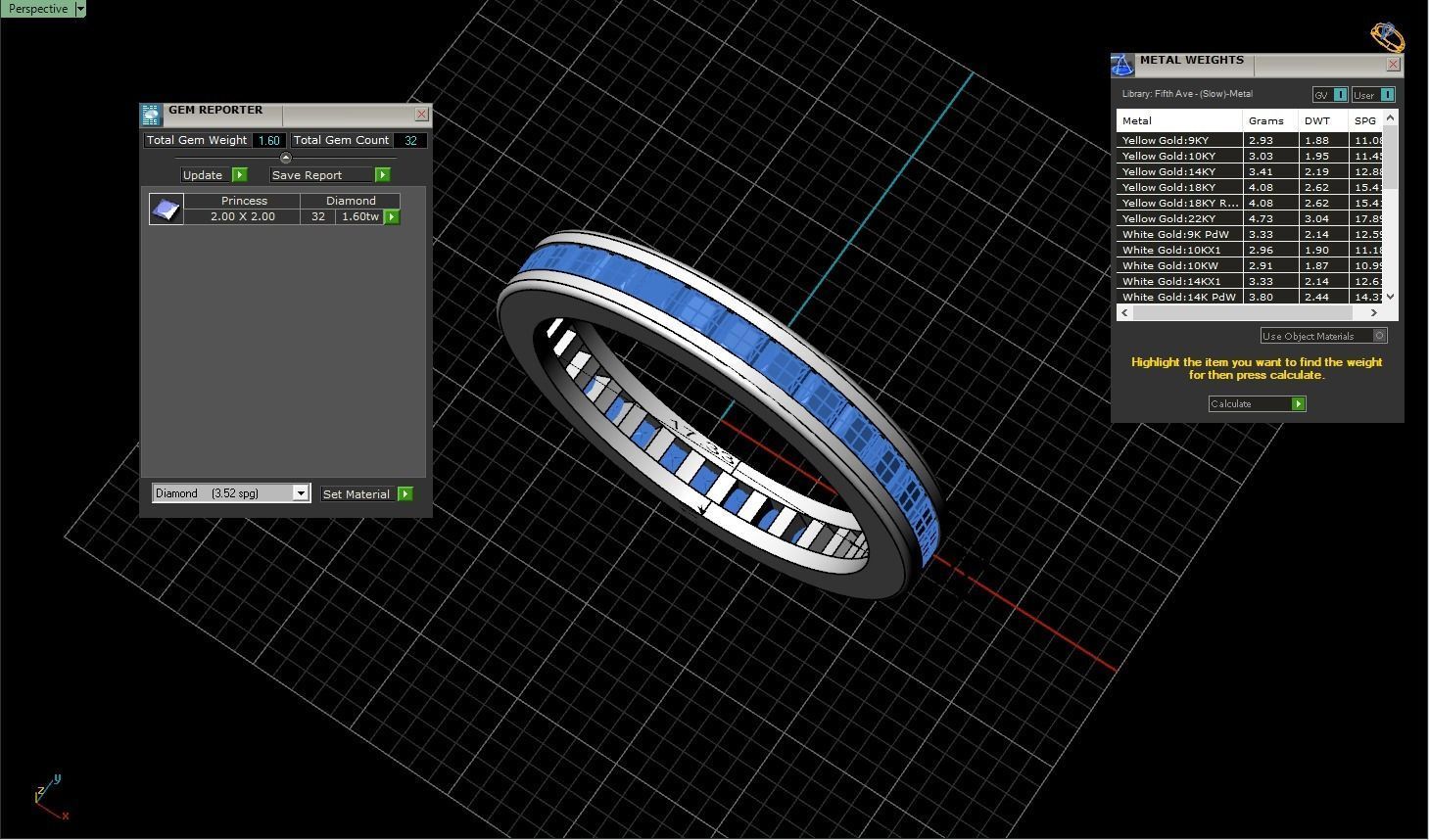 Channel set ring model 655 3D print model_3