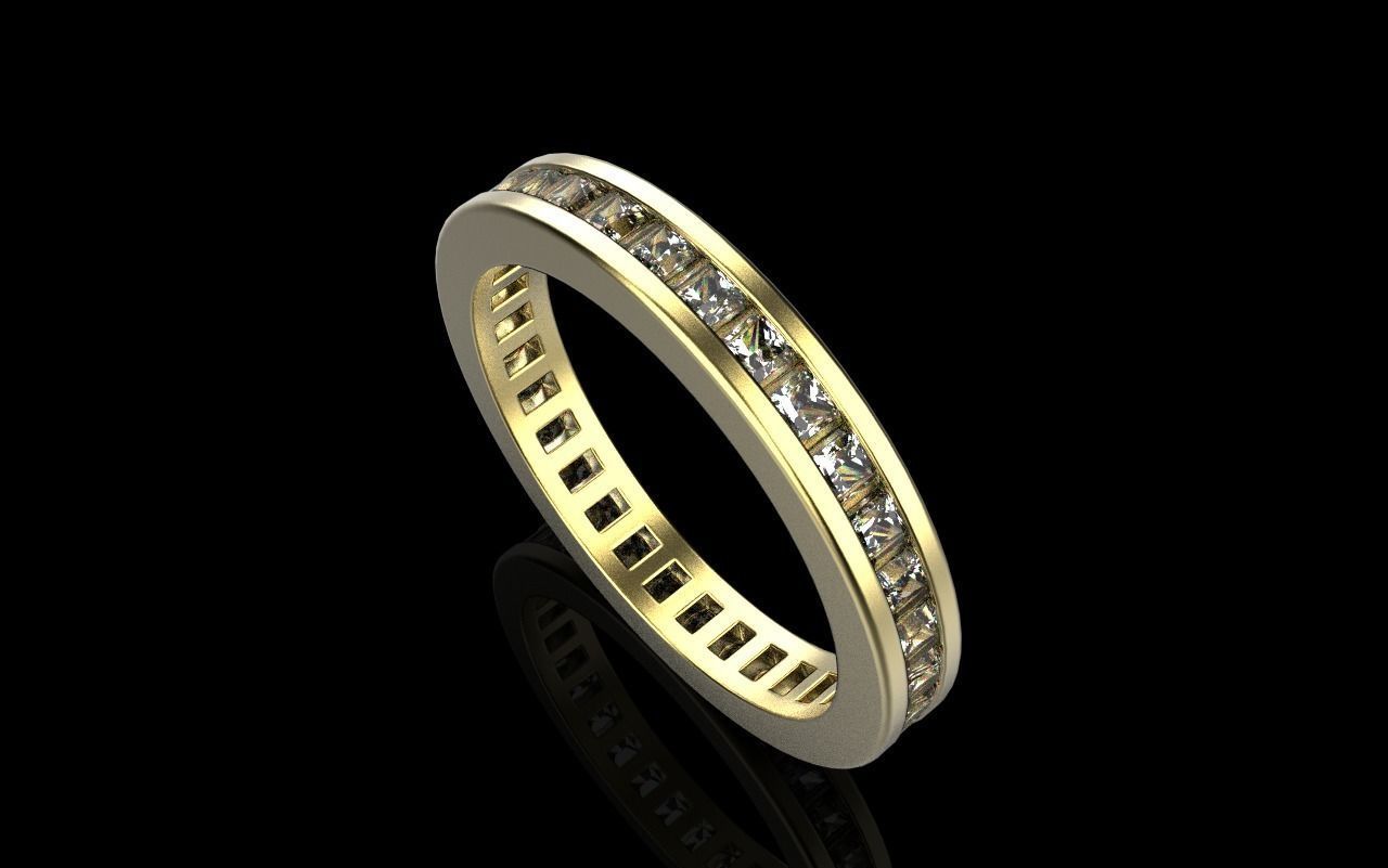 Channel set ring model 655 3D print model_33