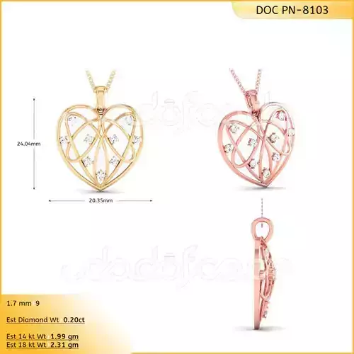 HEART PENDENT - 8103