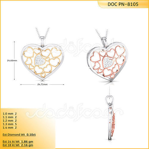 HEART PENDENT  3D print model