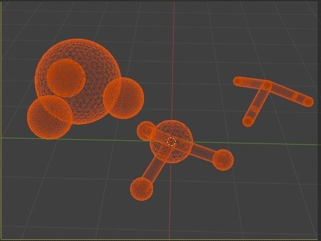 Ammonia 3D molecular models Free low-poly 3D model_4