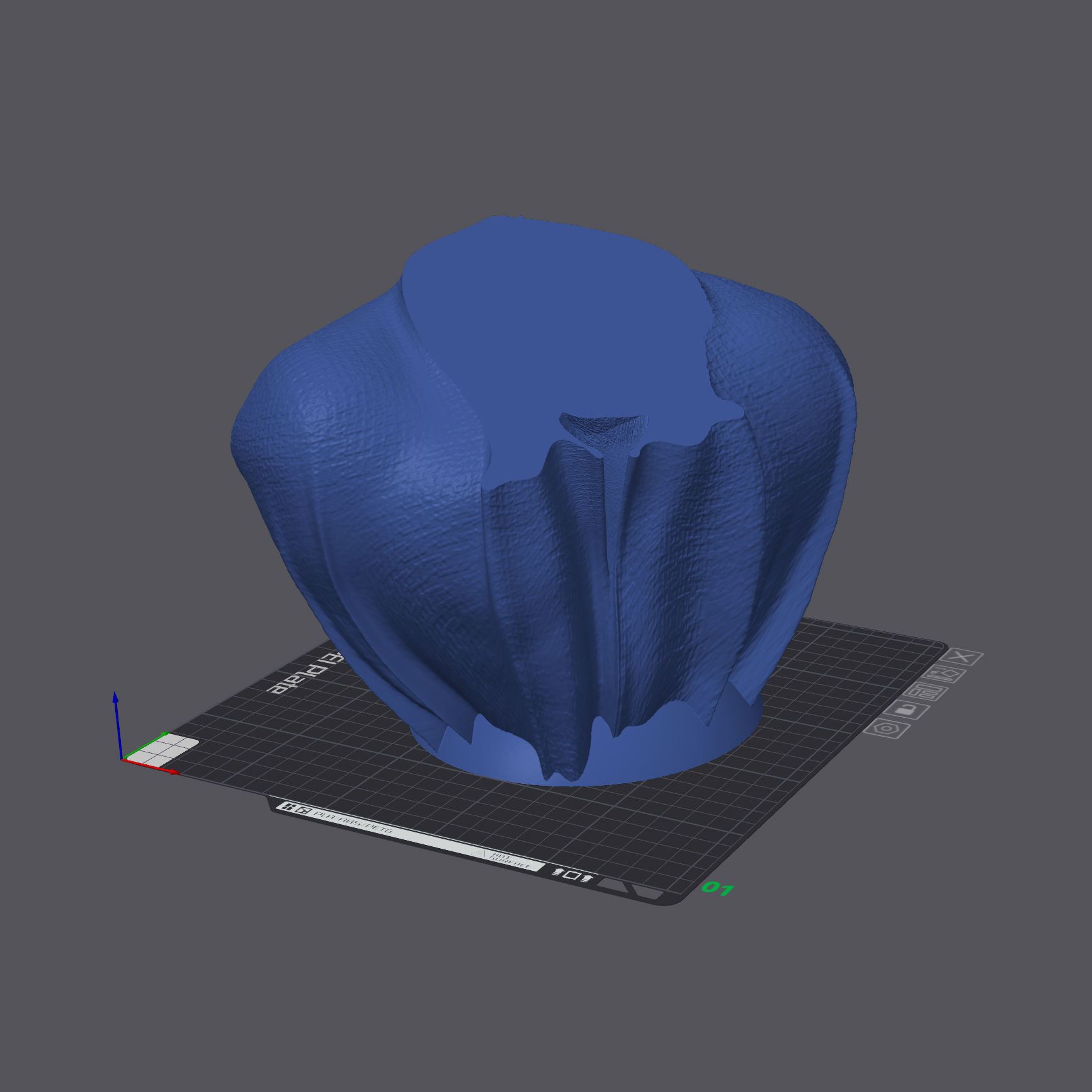 French Bulldog - with Cape Collar on Pedestal 3D print model_6