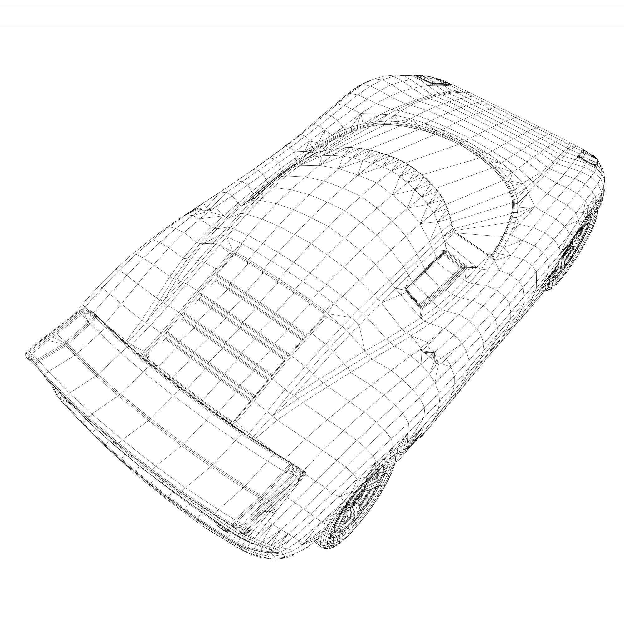 Toy car Low-poly 3D model_13