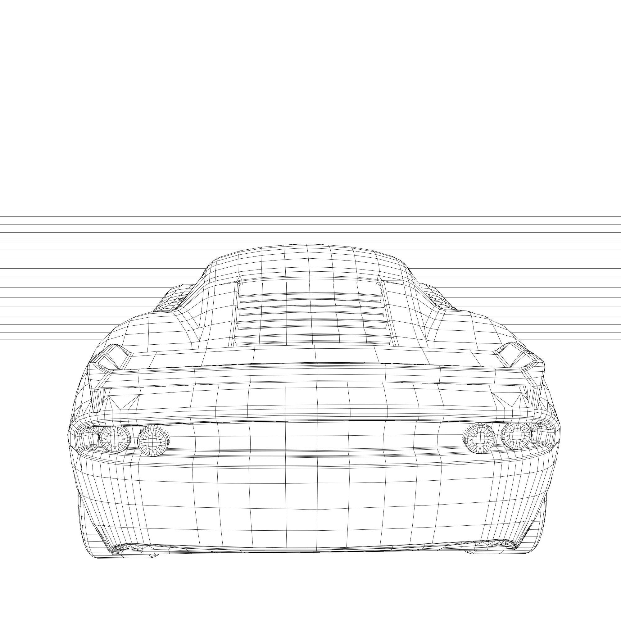 Toy car Low-poly 3D model_5