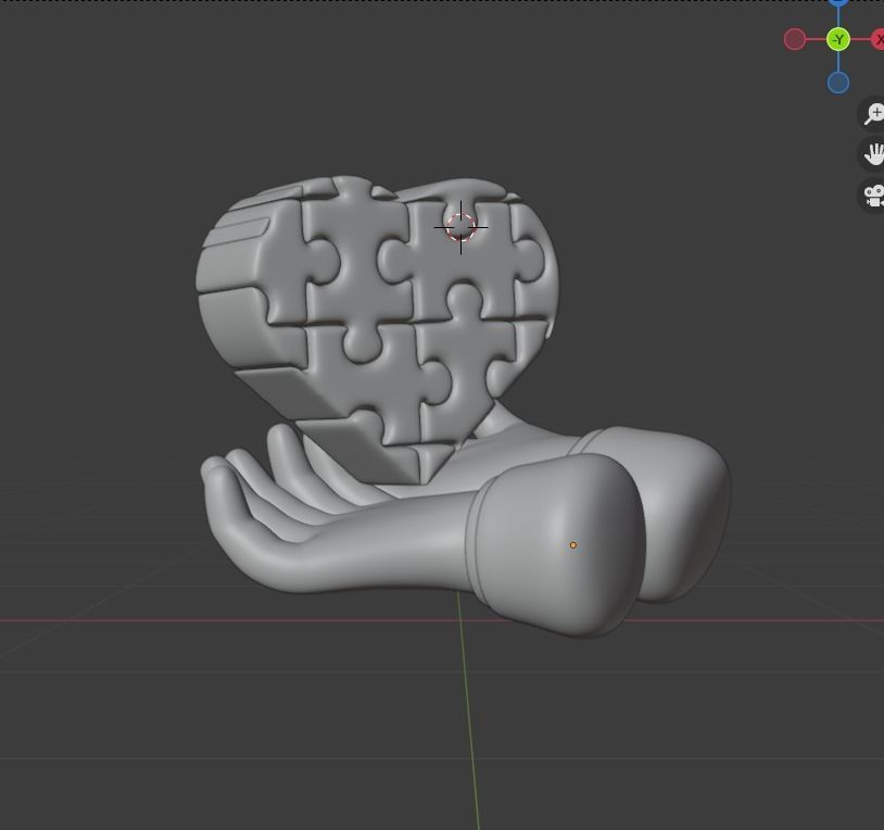 World Autism Awareness Day 3d Illustration Icon Pack 3D model_15