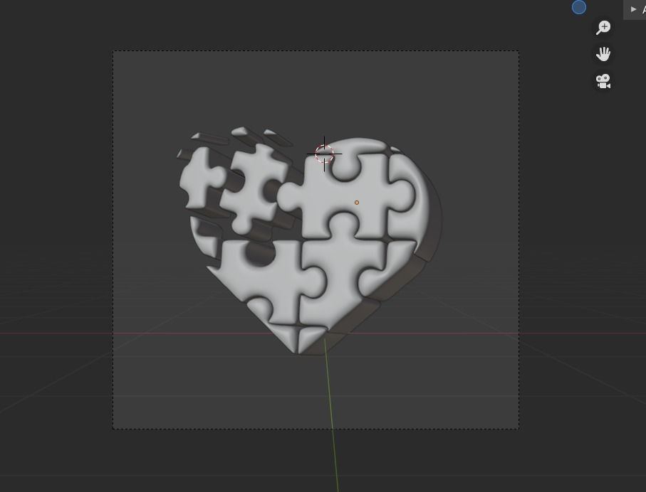 World Autism Awareness Day 3d Illustration Icon Pack 3D model_9