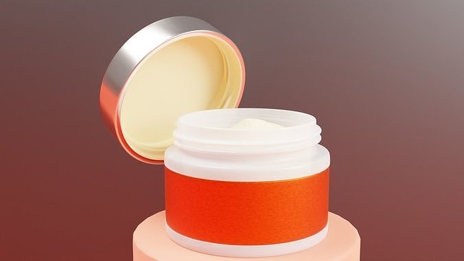 Cream Box 3D model
