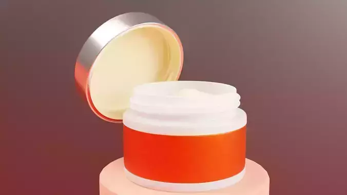 Cream Box 3D model