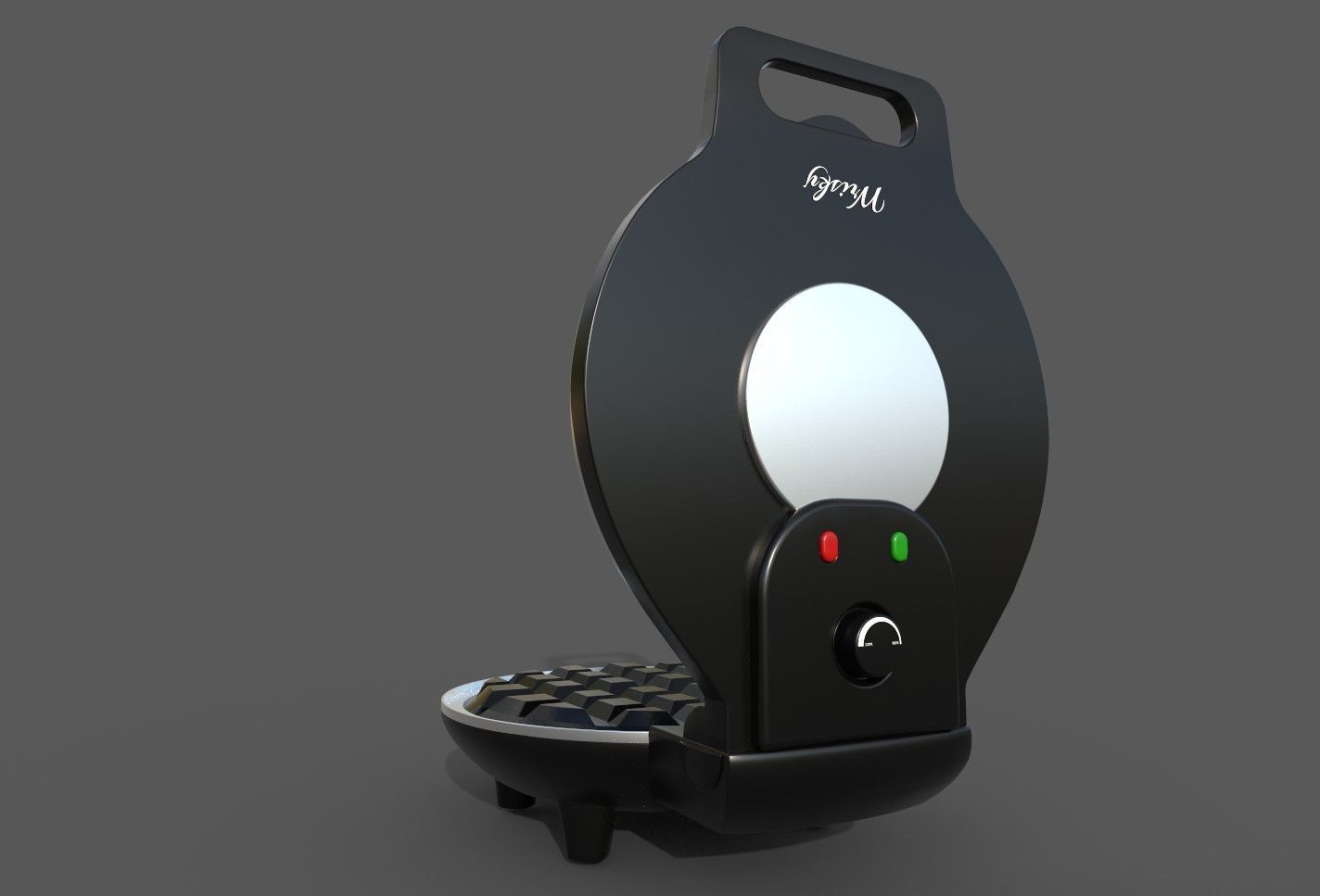 Waffle Maker Low-poly 3D model_2
