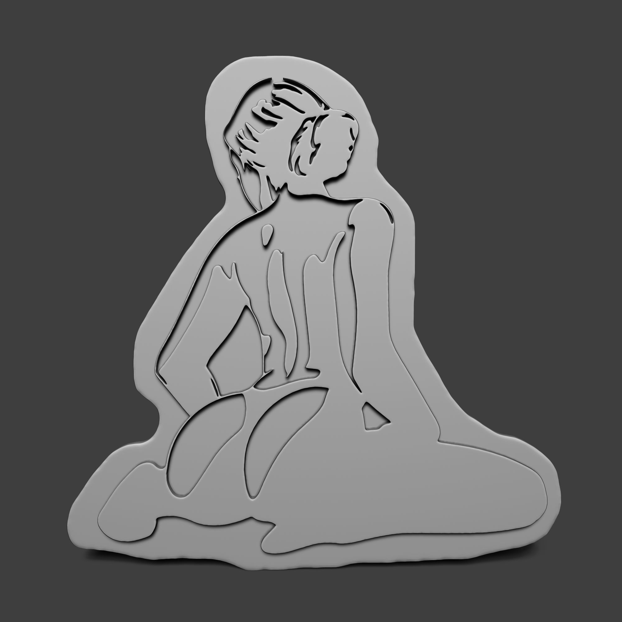 SEXY STENCIL 3D print model_5