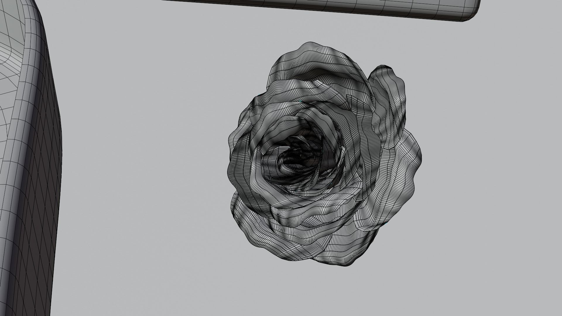 Heart Gift Box with red Roses 3D model_16