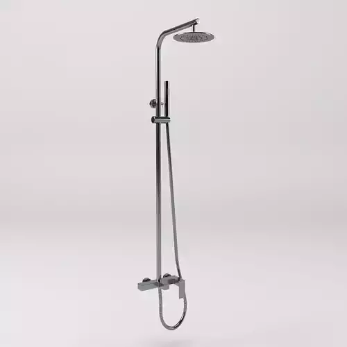 Wall mountain rain shower column